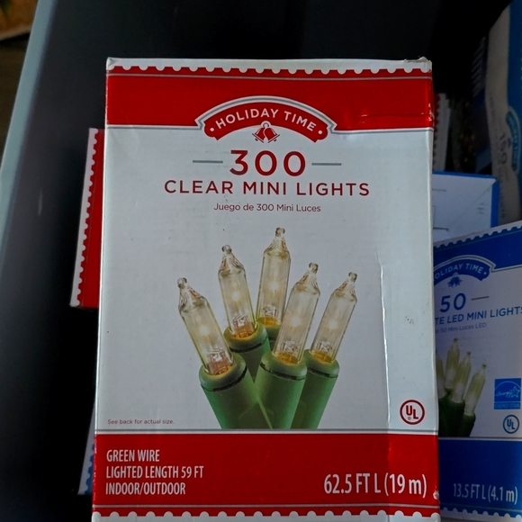 Christmas Lights HOLIDAY TIME 300 Clear - Picture 1 of 2